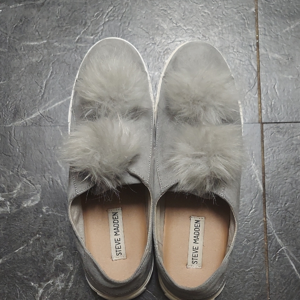 Steve Madden Gray Sneakers Plush Comfort